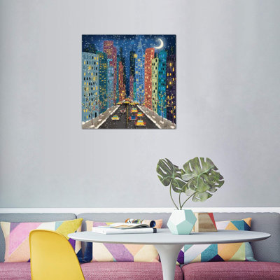 42nd Street 1 Piece Wrapped Canvas Painting