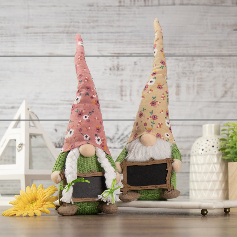 Gnome floral 16 "avec babillard 16", Jaune
