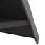 Foyer vidaXL noir en acier 22,83 x 15,75 x 39,37 po