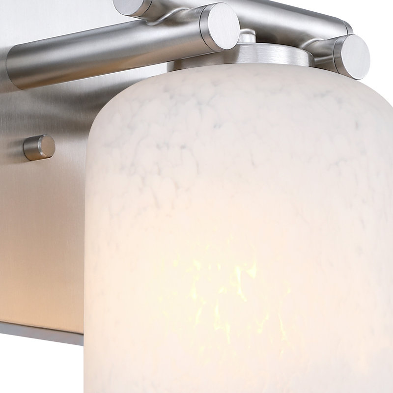 Applique murale d'intérieur 1 lumière pour salle de bain Rangel 6 po Rangel, Nickel brossé