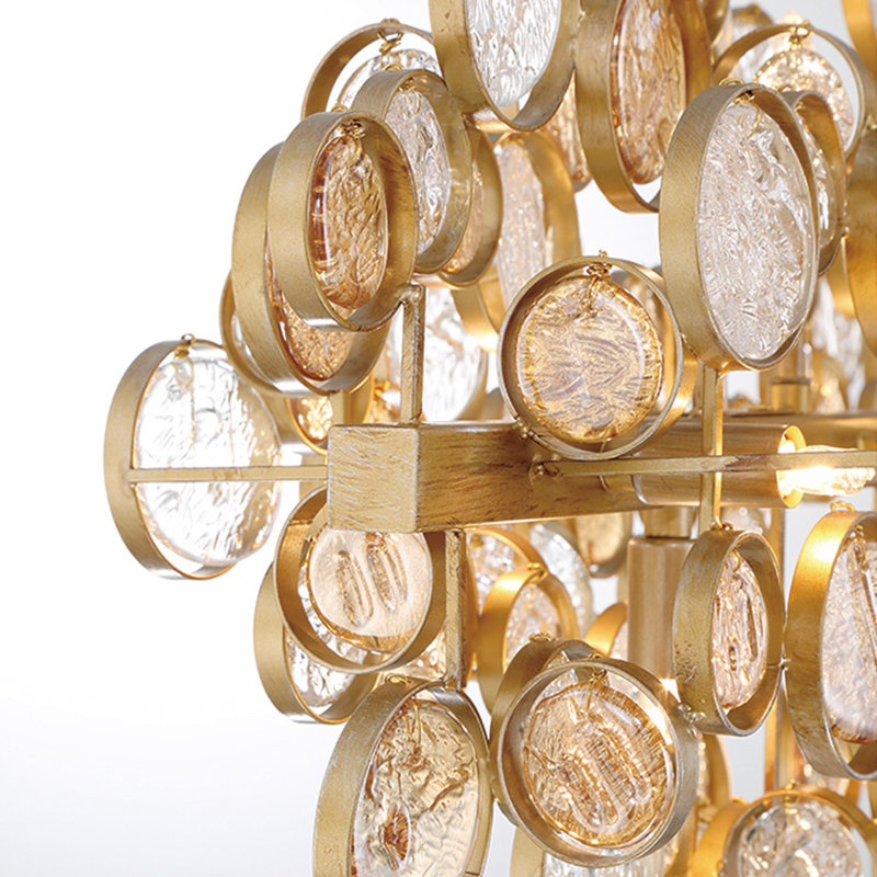 Trento 12 light Chandelier, Gold