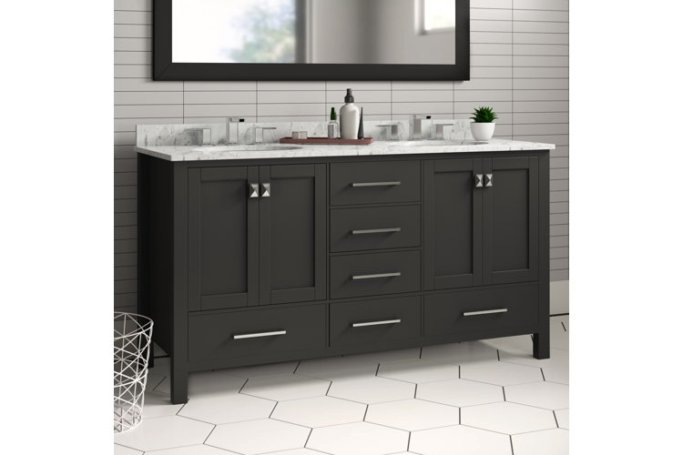 Newtown 60" Double Bathroom Vanity Set