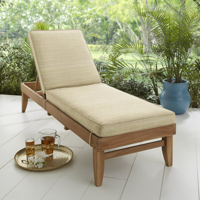 Outdoor 3 " Chaise Lounge Seat / Back Cushion