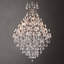 Lustre 42 lumières à intensité variable en cristal pour hauts plafonds-1819975761