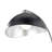 Luna Bella Table Lamp - 28", Antique Nickel, Matte Black/Silver-Leaf Shade, Marble Base, Dimmer Switch-2066787171-2134829116