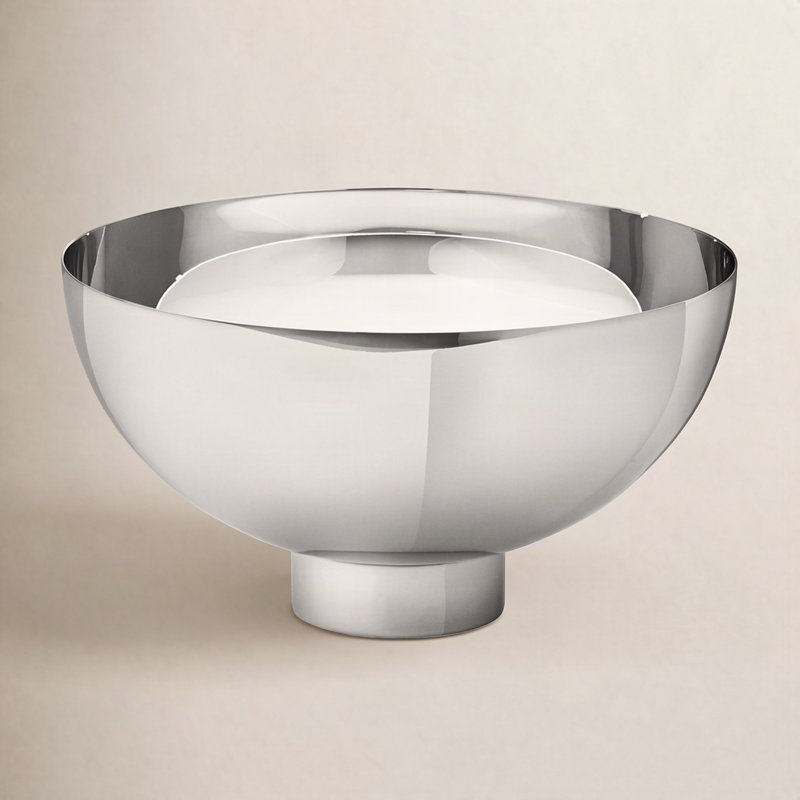 Ilse Stainless Steel Sleek Decorative Bowl in Mirror Polished