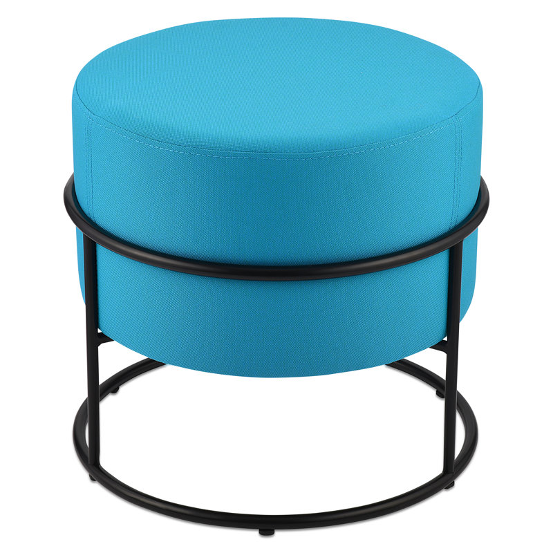 Colombo Stackable Pouf, Turquoise Era Fabric
