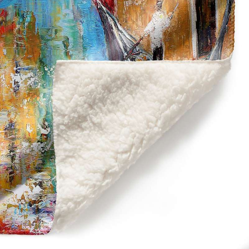 Couverture sherpa douce venice magic ii, l 51 po x L 60 po