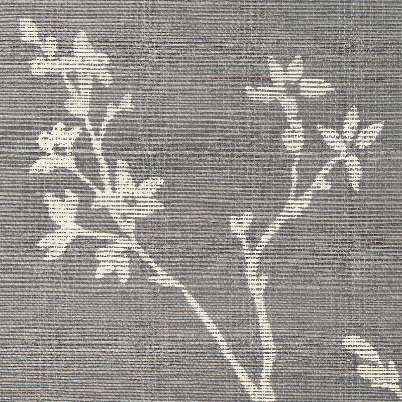 Twiggy Sisal Wallpaper, Charcoal
