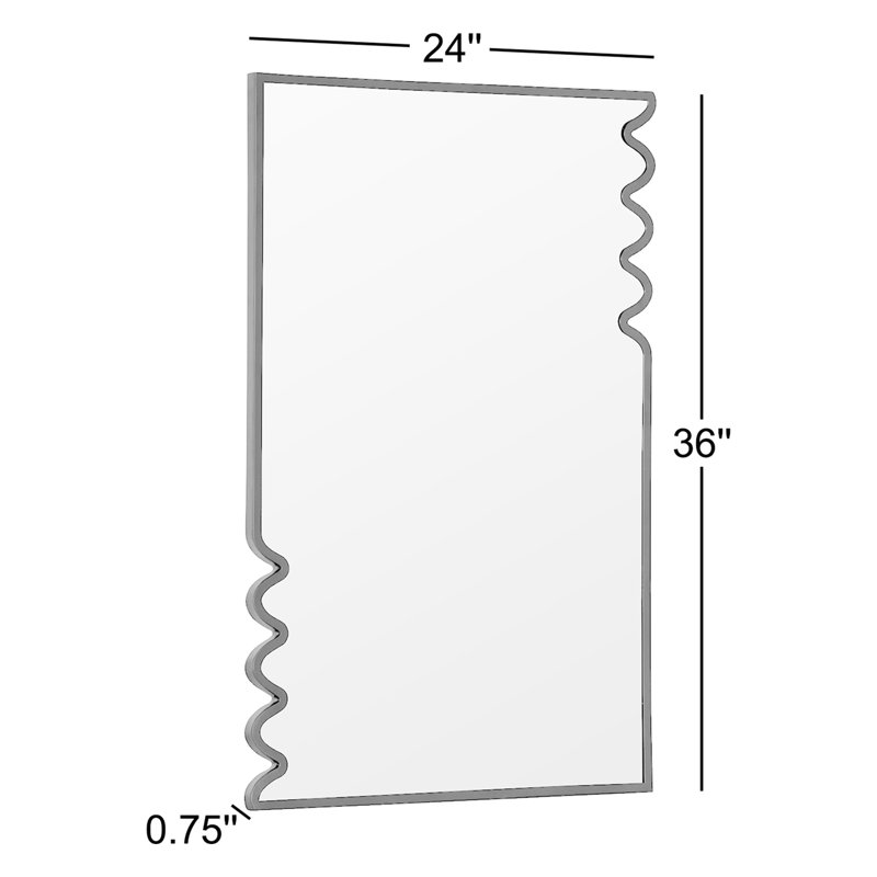 Lacon Rectangle Metal Mirror