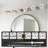 43" Minimalist LED Bathroom Vanity Light With Crystal Sand Acrylic Shades,6-Light Wall Mounted Decorative Lighting Fixture, Suitable For Bathroom Vanity Mirror-165282292