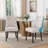 High-End Tufted Dining Chair Set, Velvet Upholstery With Nailhead Trim And Back Pull Ring, Solid Wood Legs-510191850-510191852