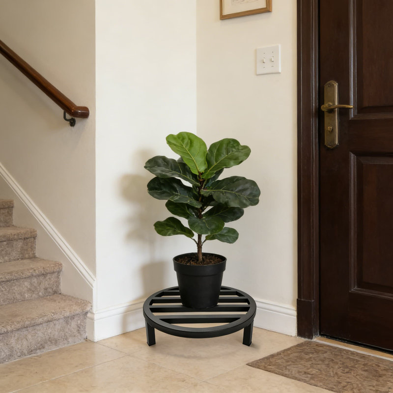 Arlmont & Co. Heavy Duty Metal Plant Stands Set Of 3, 240 LB Capacity  Indoor Outdoor Flower Pot Stands, Minimalist Stool Risers For 5-12 Inch Pots,  Easy Assembly | Wayfair