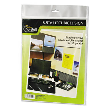 FixtureDisplays® 3PK 8 x 10 Clear Acrylic Sign Holder with Slant Back