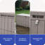 Coffre de terrasse verrouillable 200 gallons avec verrou Edrosie Inc-132784002-132784003