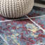 Tapis multicolore à motif de treillis à losanges Lüders-1392776095