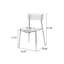 Chaise d'appoint à dossier moyen en échelle verte (ensemble de 2)-129994429