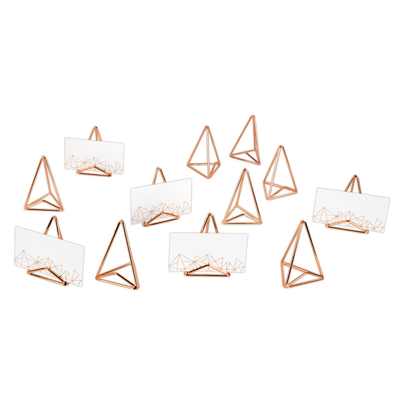Metal Place Cold Holder, Rose Gold