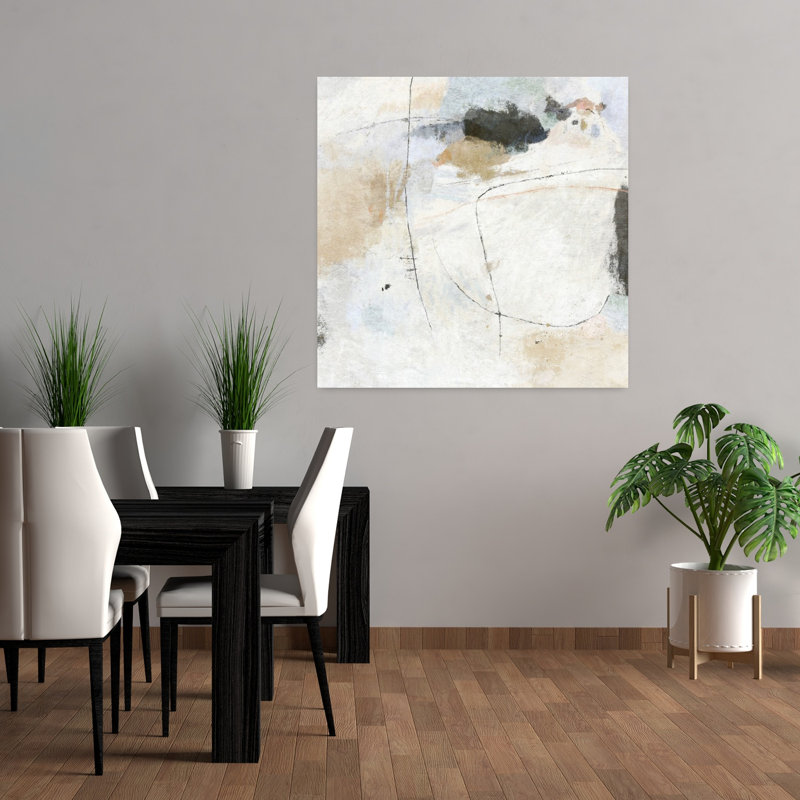 Art contemporain abstrait, H 36 po x l 36 po