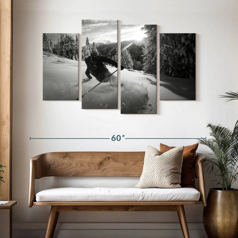 Sireci Snow Skiing, 32" H x 52" W