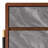 Sisemore Mid-Century Walnut & Grey Nightstand