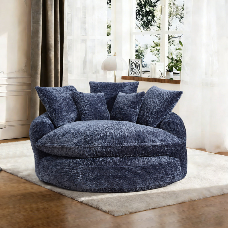Fauteuil surdimensionné Boneless, Bleu