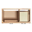 Meuble-lavabo simple en bois massif 42 po Tidworth avec plateau en quartz Carrara de 1,5 po-649030475-668100341-668100339