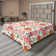 Drap plat à motif floral bohème Ambesonne