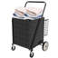 Bigger Super Jumbo Foldable Utility Shopping Cart With Double Basket & 360° Rolling Swivel Wheels, Heavy-duty Stainless Steel Frame For Groceries Laundry-121869938