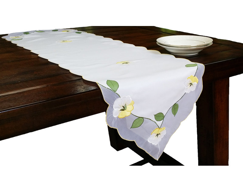 Récapitulatif brodé Lily, l 54 po x L 15 po