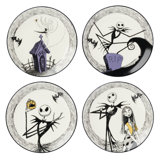 Nightmare Before Christmas Accent Plates, Set of 4