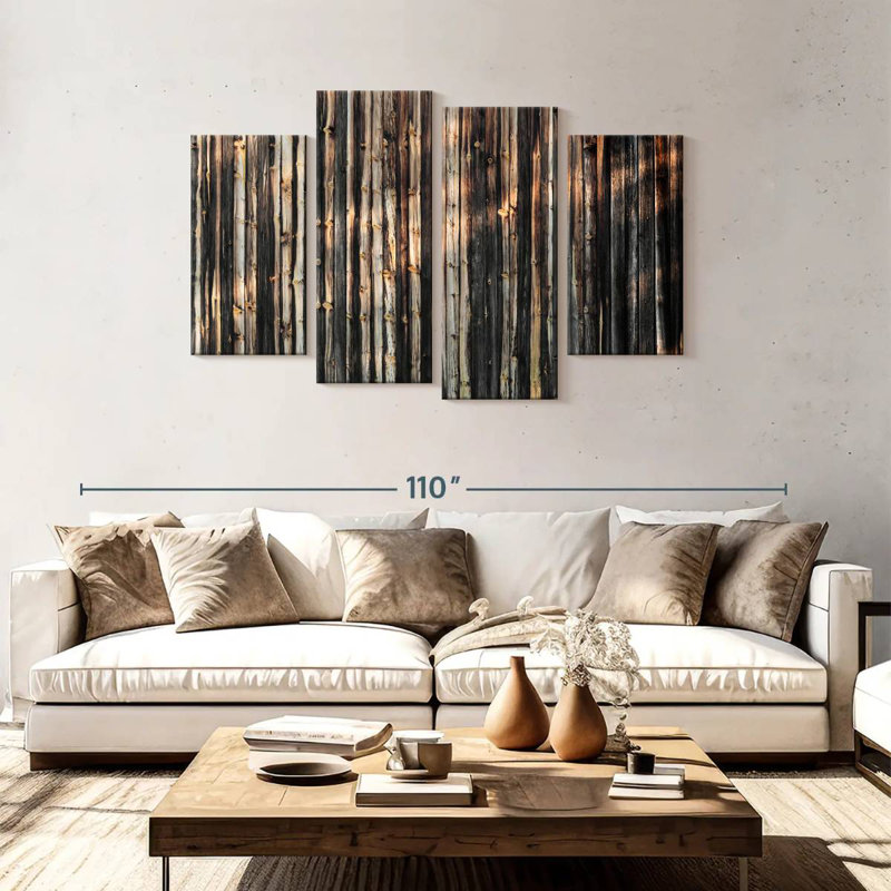 Avery Rustic Wood Planks, 48" H x 75" W