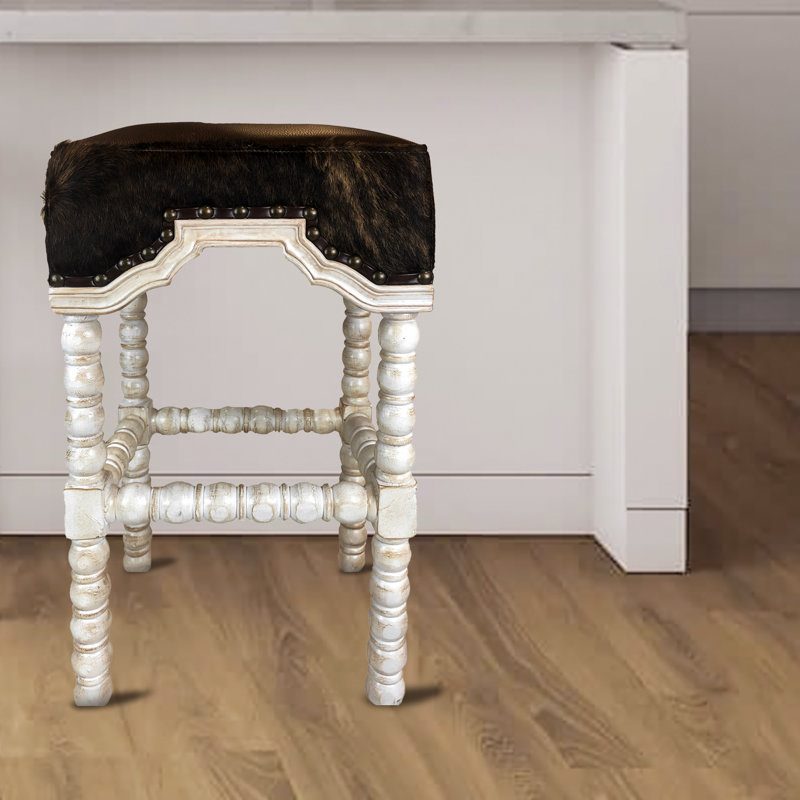 Marlo Barstool, Hide, Bar Stool (31" Seat Height)