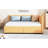 2 Drawer Upholstered Daybed In Yellow, Linen Fabric, No Box Spring, Stable Construction Storage Drawers Yellow Linen, Solid Wood Frame, Spring Needed For Space Saving-877255431