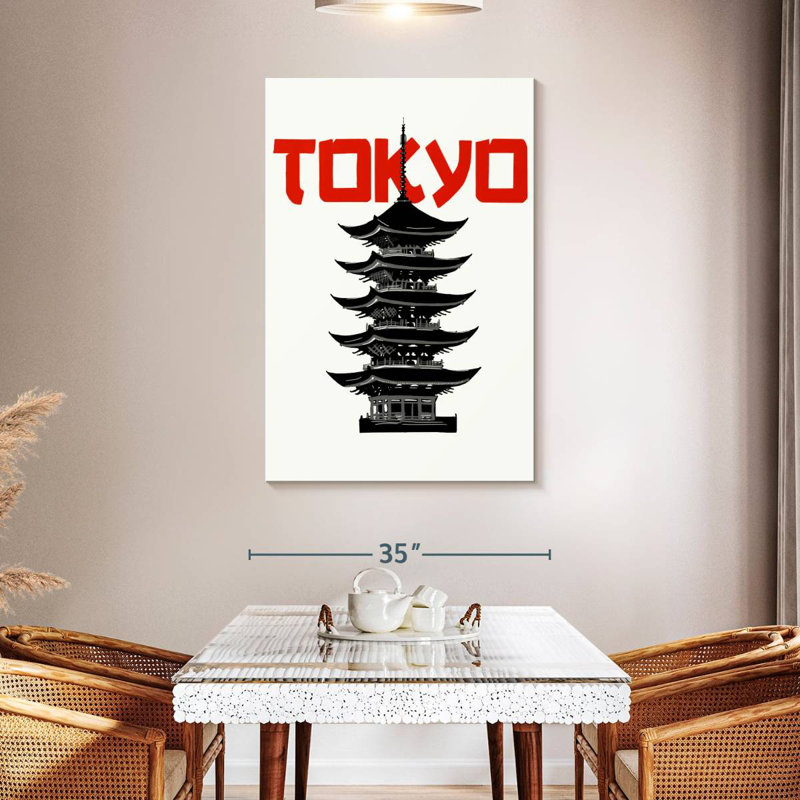 Aime Tokyo Pagoda, 48" H x 32" W