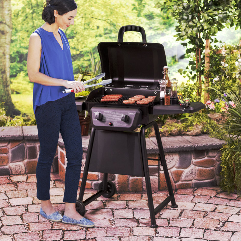 Charbroil American Gourmet Classic Series 2-Burner Compact Propane Gas Grill Cart