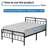 Lizar Metal Open-Frame Storage Bed-416934815