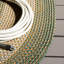 Braided Hand Woven Machine Washable Geometric Brown / Dark Green Indoor/Outdoor Area Rug-1715887786