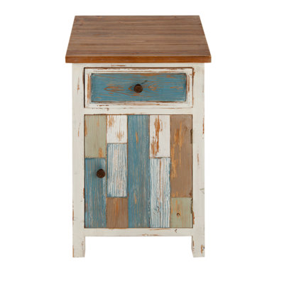 Cecile Nightstand with Drawer and 1-Door Cabinet