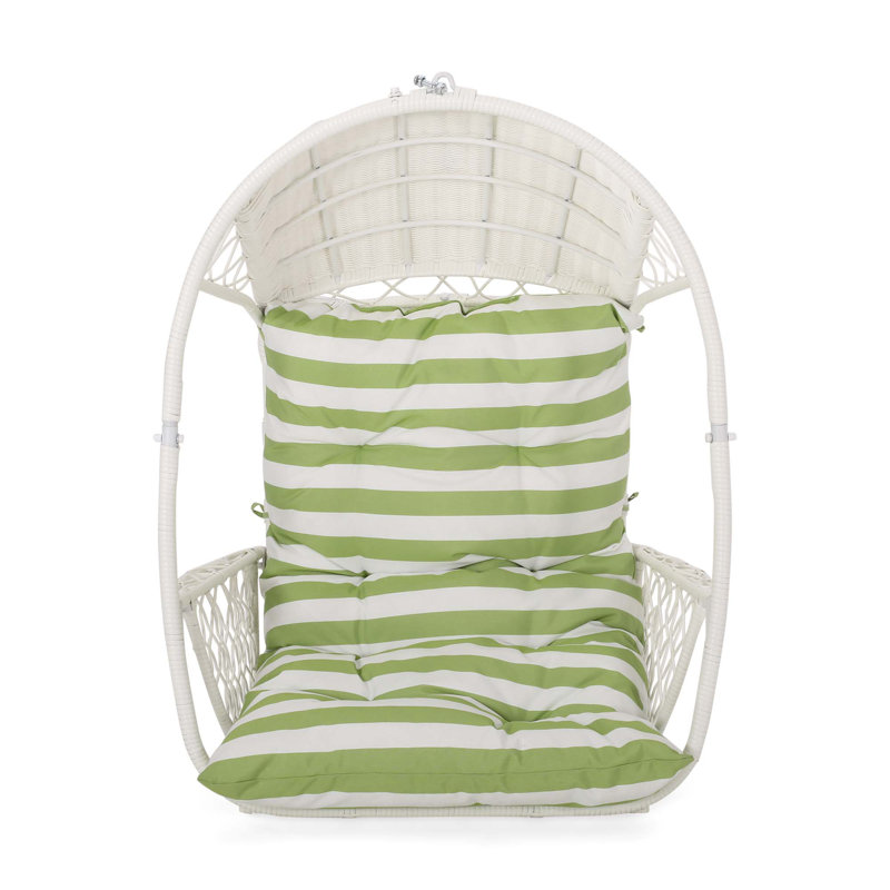 Chaise suspendue au Mali, Vert / rayures blanches