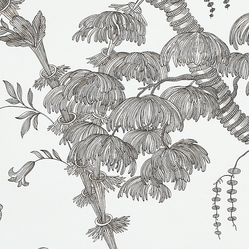 Papier peint San Cristobal Toile, Noir