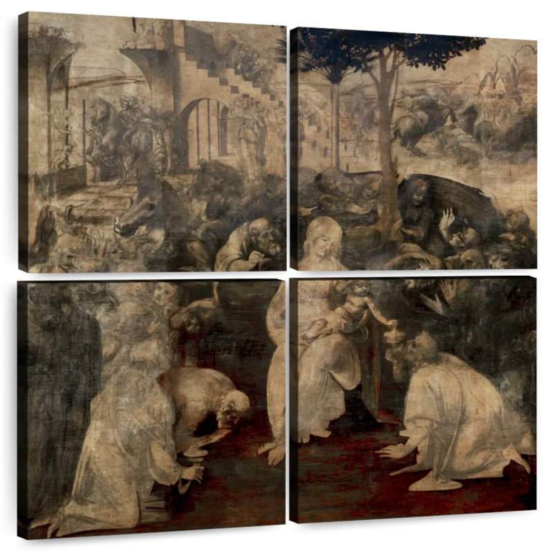 Adella Adoration des mages, H 45 po x l 45 po