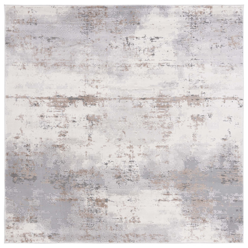 Eternal Performance Abstract Rug, Square 6'7"