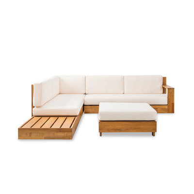 Witt 5-Person Acacia Patio Seating Group