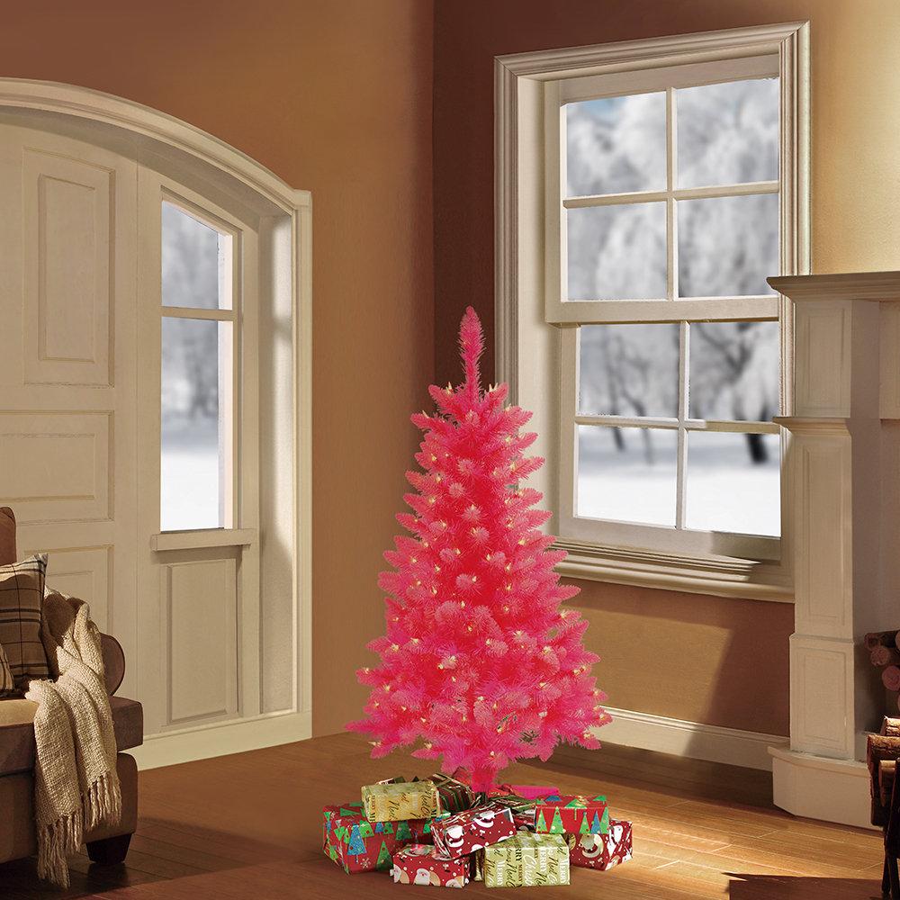 4' Lighted Pine Christmas Tree The Holiday Aisle®