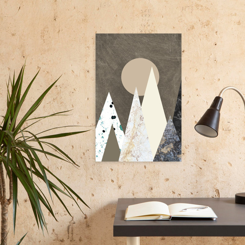 Peaks Contemporary Art abstrait, H 24 po x l 16 po