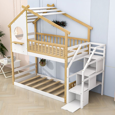 Lamesa Kids Twin Over Twin Bunk Bed