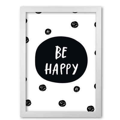 Be Happy Polka Dot - Painting