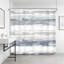 Modern Abstract Shower Curtain With Watercolor Striped Design, Waterproof Polyester Fabric For Bathroom Decor, Includes 12 Hooks-2021353753