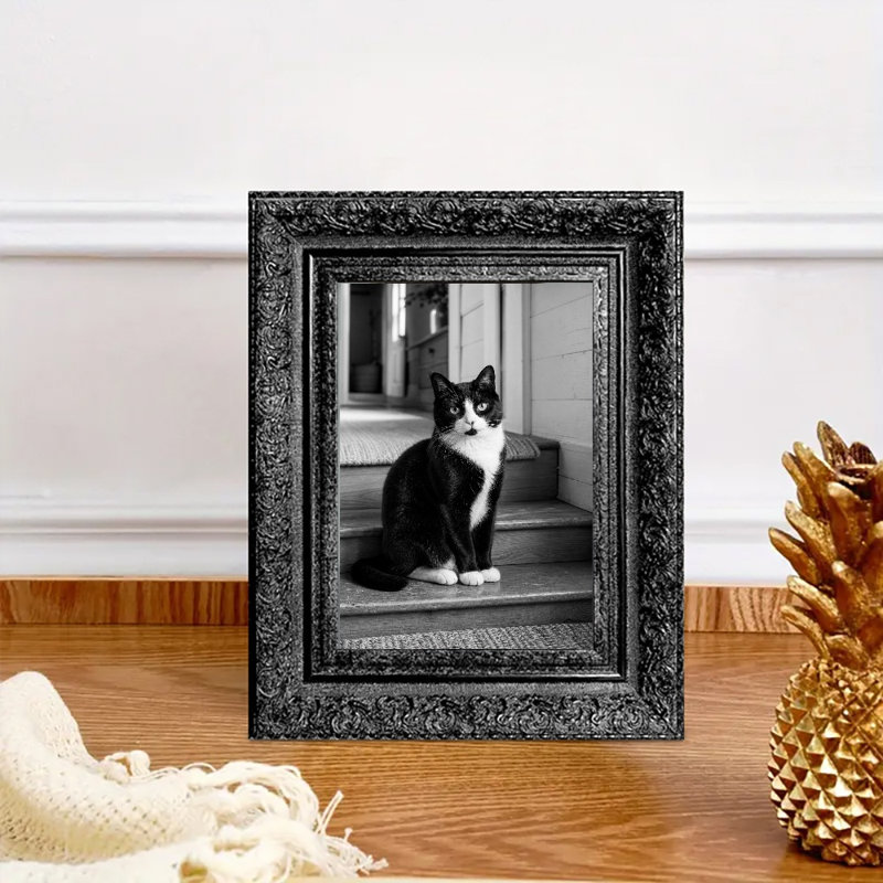 Cadre 11 pi x 14 po noir pour décor de salon 1pc, Noir, 1, L 11 po x H 14 po